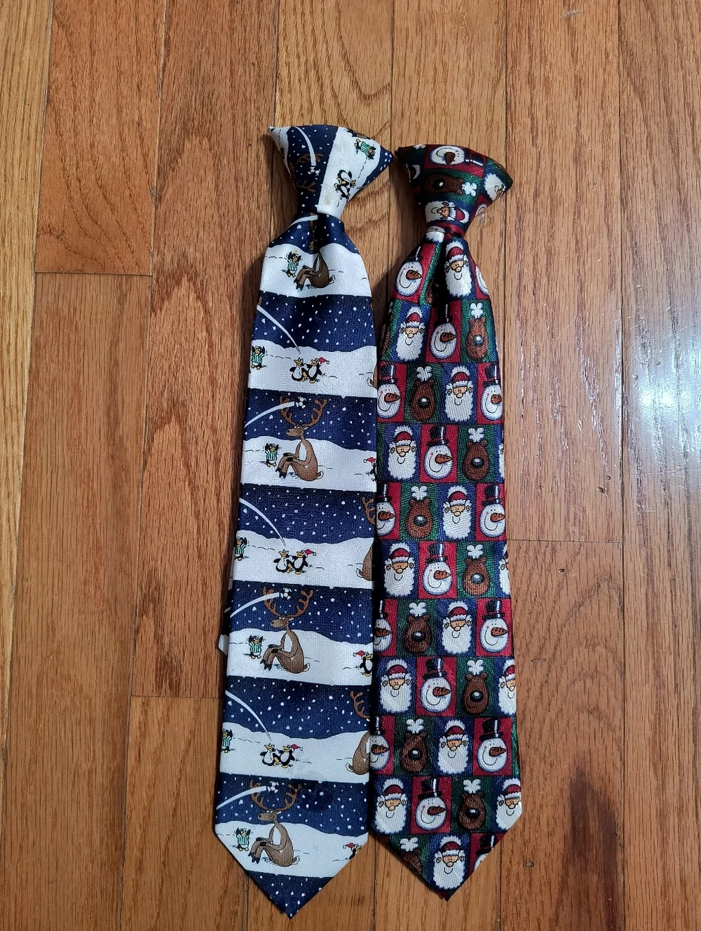 Pick 3/$10⭐ American Greetings bundle lot of 2 boys clip on Christmas ties, 14